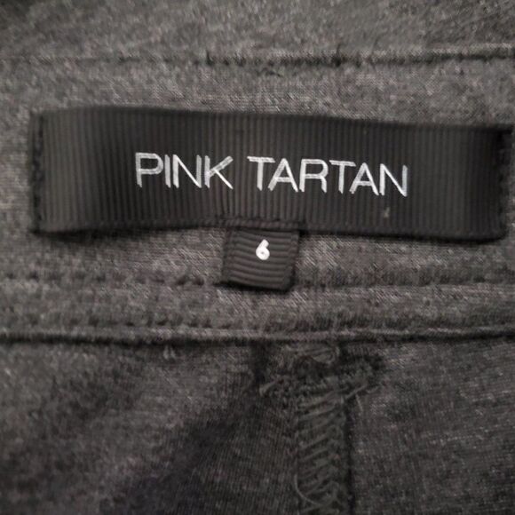 PINK TARTAN Grey Stretch Slim Fit Ankle Pants 6 - Picture 7 of 8